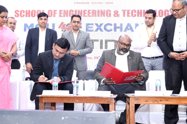 SANJIVANI UNIVERSITY SIGNED AN MOU WITH FORTINET.