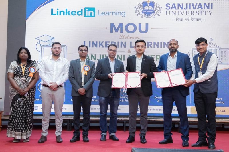 Sanjivani University Signs MoU with LinkedIn Learning | 15,000+ Courses for Students