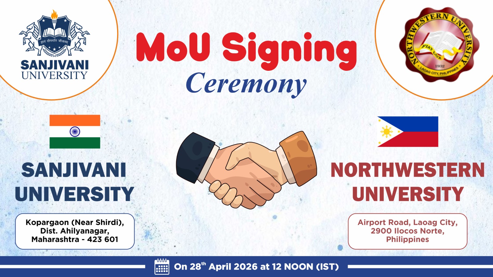 SANJIVANI UNIVERSITY MoU with NORTHWESTERN UNIVERSITY